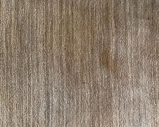 Light Sage Color Wool Area Rug with Wool Fringe. Measures 18' 5" x 11." Photo 1 of 3. 