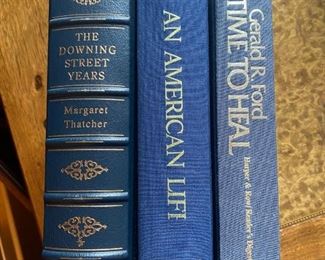 "The Downing Street Years" by Margaret Thatcher, "An American Life" by Ronald Regan & "A Time To Heal" by Gerald R. Ford. All Autographed. Photo 1 of 4. 