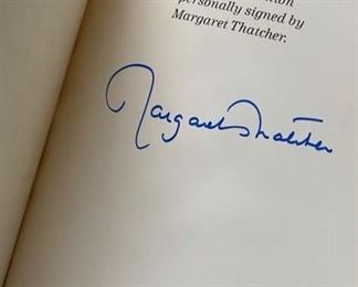"The Downing Street Years" by Margaret Thatcher, "An American Life" by Ronald Regan & "A Time To Heal" by Gerald R. Ford. All Autographed. Photo 2 of 4. 