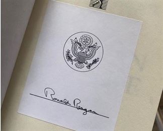 "The Downing Street Years" by Margaret Thatcher, "An American Life" by Ronald Regan & "A Time To Heal" by Gerald R. Ford. All Autographed. Photo 3 of 4. 