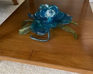 MCM Plastic Blue Flower