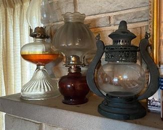 Antique Oil Lamps and Lanterns
