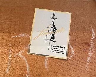 MCM Lammert Furniture Company Wood Dining Table and 4 Chairs 