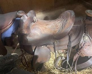 Western Leather Saddle
