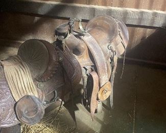 Western Leather Riding Saddles 
