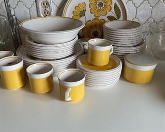 Vintage Mikasa Light 'N Lively Happy Dish Ware Large Set