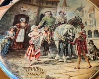 Vintage  Falstaff Museum Of Brewing Beer 24" Reproduction Metal Display Adverting Sign "To The Hunt" No. 7579