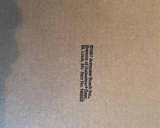 Vintage Original German Budweiser Girl 1997 Lager Beer Bar Mirror Sign 24"x 20" No. N6883