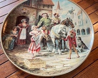 Vintage  Falstaff Museum Of Brewing Beer 24" Reproduction Metal Display Adverting Sign "To The Hunt" No. 6936