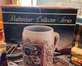  Anheuser Busch Budweiser Antique Label Stein CS127 1990