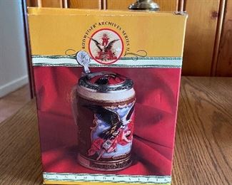 Anheuser-Busch Budweiser Archives Series 2 Ganymede Lidded Stein Limited Edition