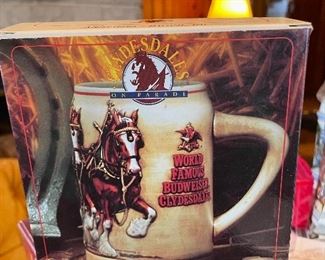Budweiser Beer Stein Mug Clydesdales on Parade 1991
