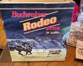 Budweiser Anheuser Busch 1992 Rodeo Cowboy Bronco Stein