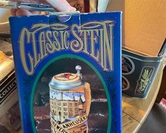 1990 Anheuser Busch Budweiser Classic Stein Bavaria Brewery CS113