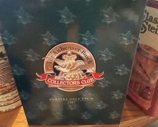2002 Anheuser Busch Budweiser Collectors Club Members Only Stein Bevo Mill CB22