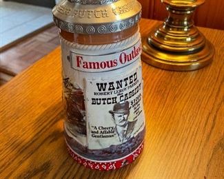 Anheuser-Busch Budweiser Famous Outlaws Butch Cassidy Stein CS522 c.2003