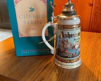 Anheuser-Busch Cherub Collector Porcelain Beer Stein  1992 Germany