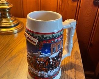 2003 Budweiser Holiday Stein Collector Series Anheuser Busch Old Towne Holiday