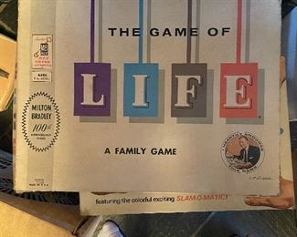 Original Vintage 1960 The Game of Life Milton Bradley Board Game