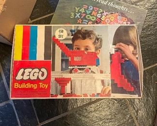 Vintage 1960s early Lego Building Toy Set no. 450 produced by Samsonite