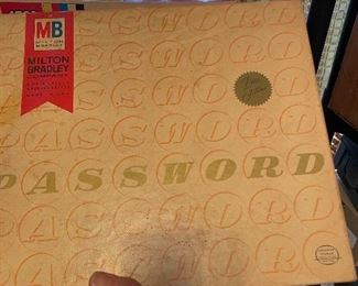 Vintage 1963 Milton Bradley Password Board Game Fine Edition