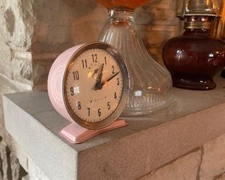 Westclox Pink wind Up Alarm Clock