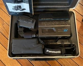 Vintage Panasonic PV-320D OmniMovie VHS HQ Camcorder With Hard Case