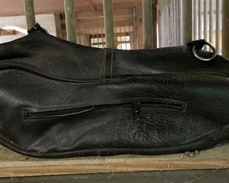 Horse Western Horse Trail Riding Saddle Leather Cantle Black Brown