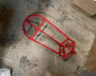 Red Wall Saddle Rack