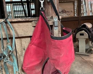 Nylon Feed Horse Hay Bag Stall