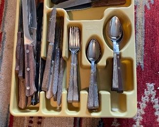 MCM Light Wood  Flatware Set