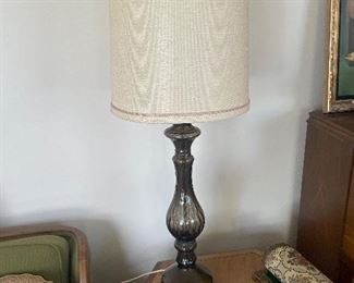 Mid Century Modern Glass Table Lamp
