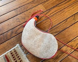 Vintage Bota Bag Wine Skin Canteen Leather 1 Liter Camping Hiking Outdoors