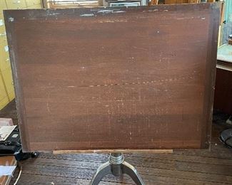 Vintage Industrial Cranking Cast Iron Drafting Table Office Study Easel Art