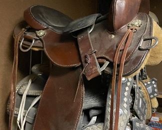 Western Leather Saddle