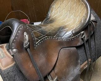 Western Leather Saddle