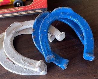 Vintage Horseshoe Pitching Set of 4 Horse Shoes