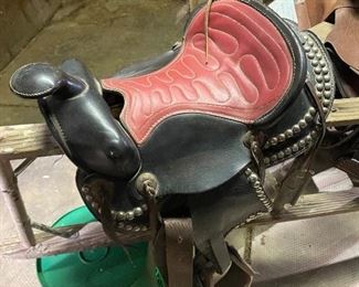 Leather Pony Saddle Horse Equine