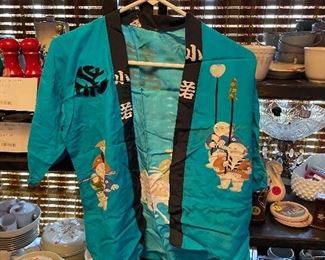 Vintage  Chinese CHILDS Blue Kimono