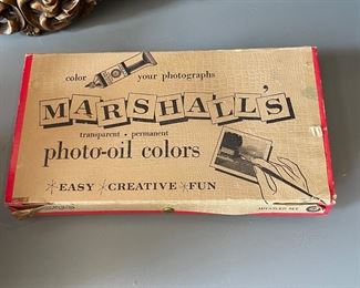Vintage Marshall's Transparent Permanent Photo Oils Colors Set