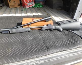 Rossi Single Shot, w/2-barrels, 22cal. LR & 20ga. w/3" Chamber, Mod.