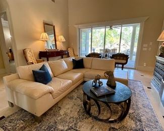 Natuzzi Leather Sectional Sofa $1595