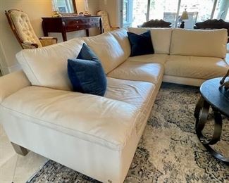 Natuzzi Leather Sectional Sofa $1595