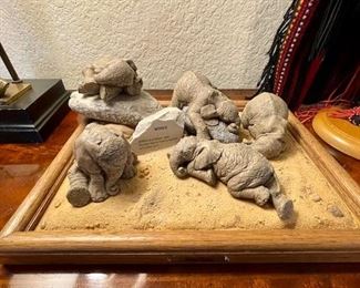 THE HERD Elephant Figurines