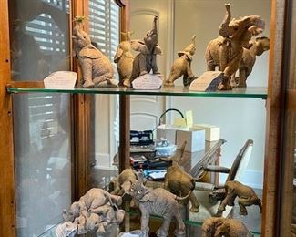 THE HERD Elephant Figurines (Prices available at estate sale house)