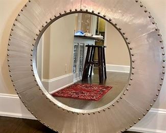 Round Metal Mirror $300