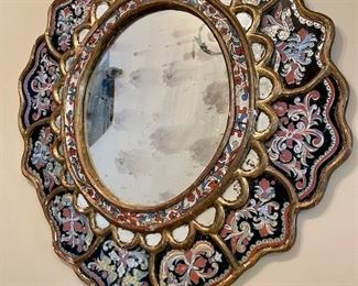 Peruvian Painted Mirror $250