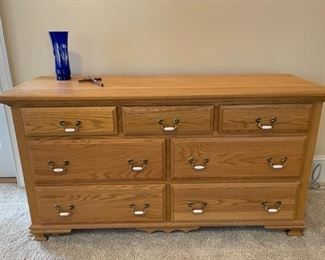 SOLD! Oak Dresser with Mirror $300