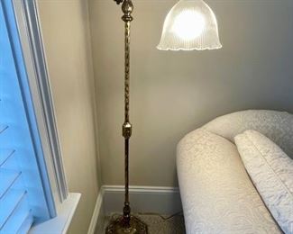 SOLD! Brass Floor Lamp $125