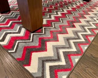 Zig Zag Pattern Rug $120